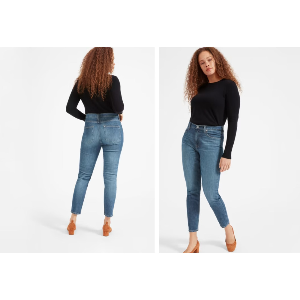 Everlane High Rise Skinny Jeans Womens 26 Sleek Fit 5 Pocket Denim Stretch Pant